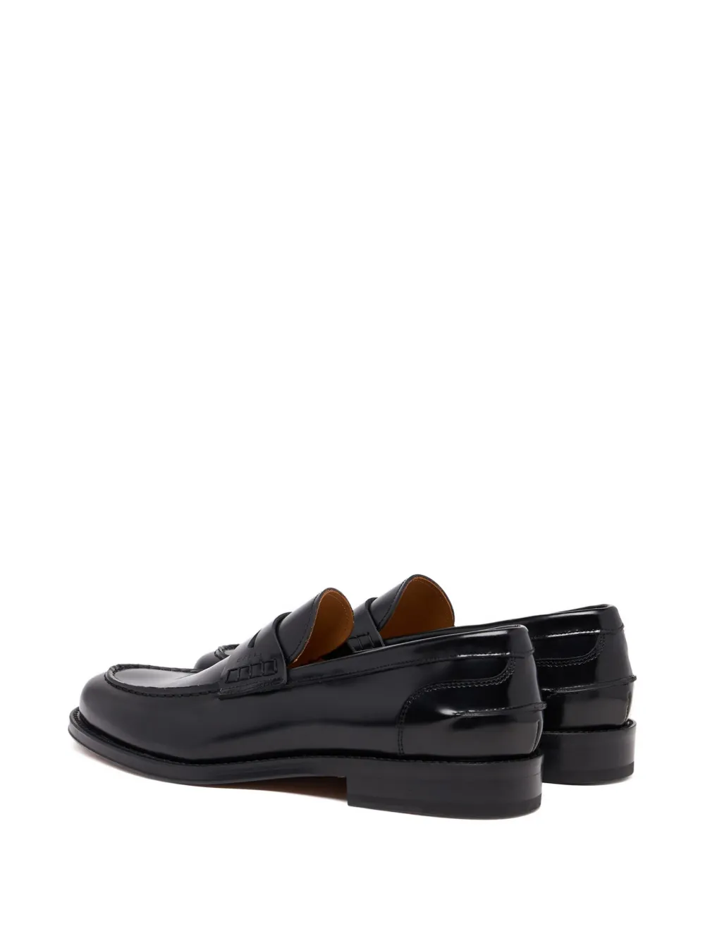 Bally Flair brushed leather loafers Zwart