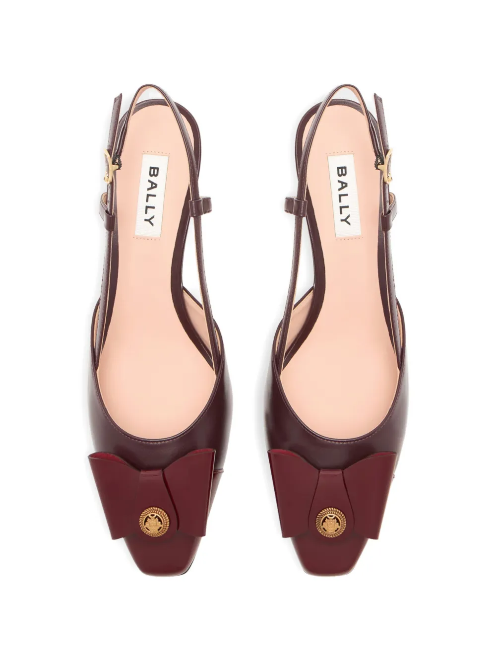 Bally B-Bow slingback pumps met hak Rood