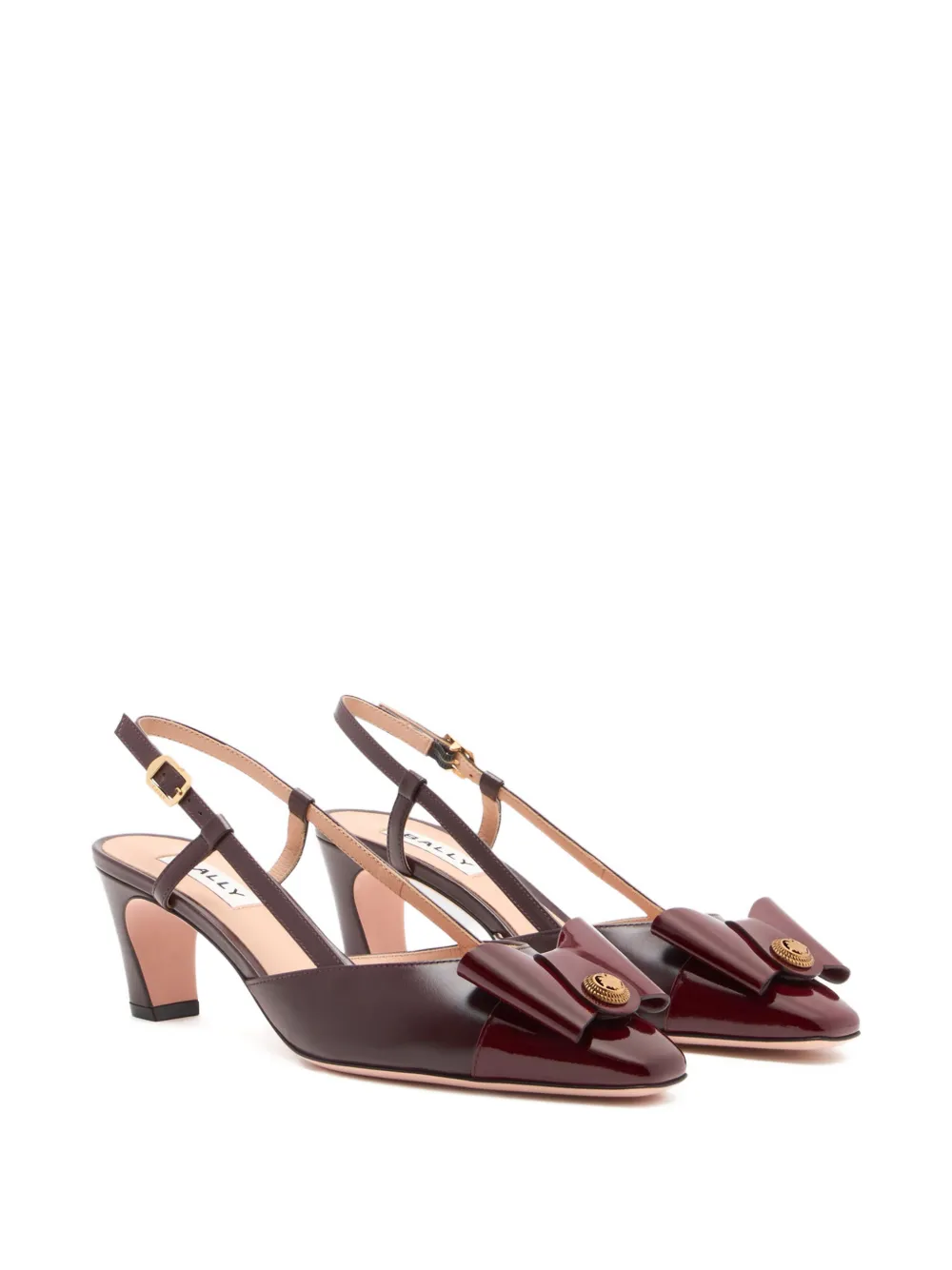 Bally B-Bow slingback pumps met hak Rood
