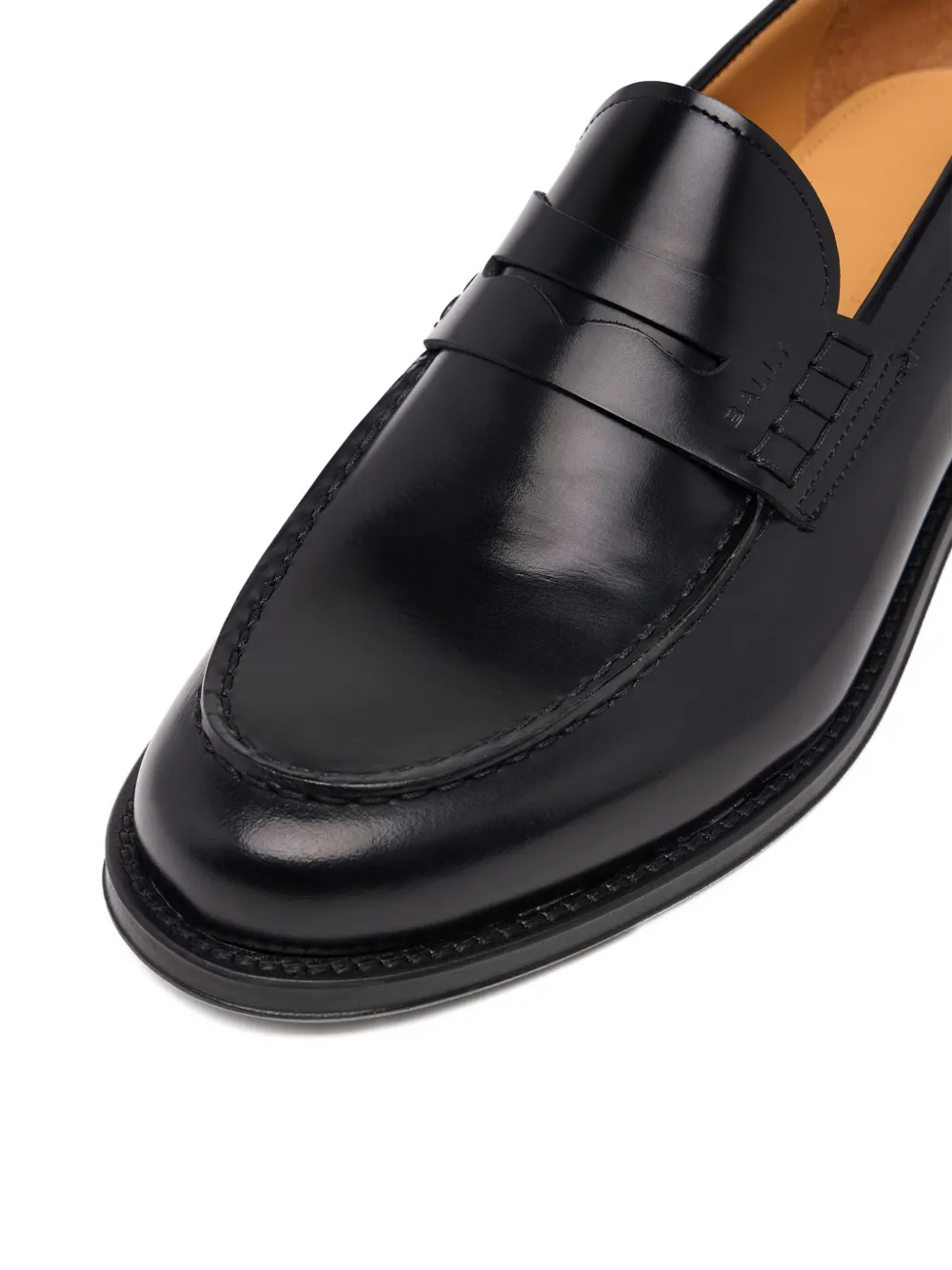 Bally Flair brushed leather loafers Zwart