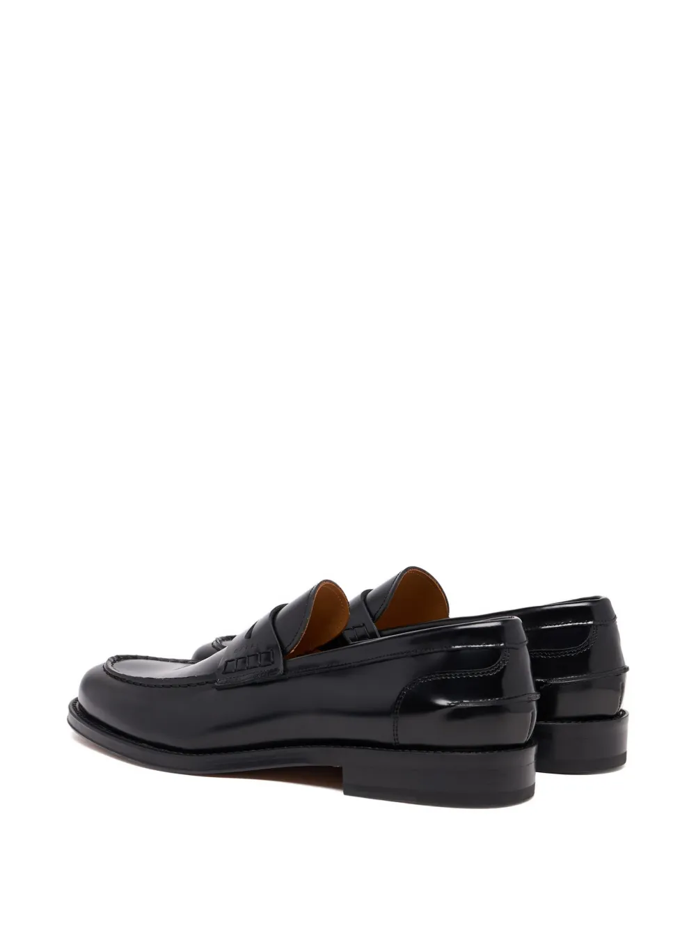 Bally Flair brushed leather loafers Zwart