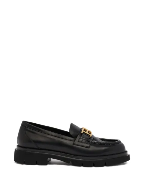 Bally Walidy leather logo hardware loafers
