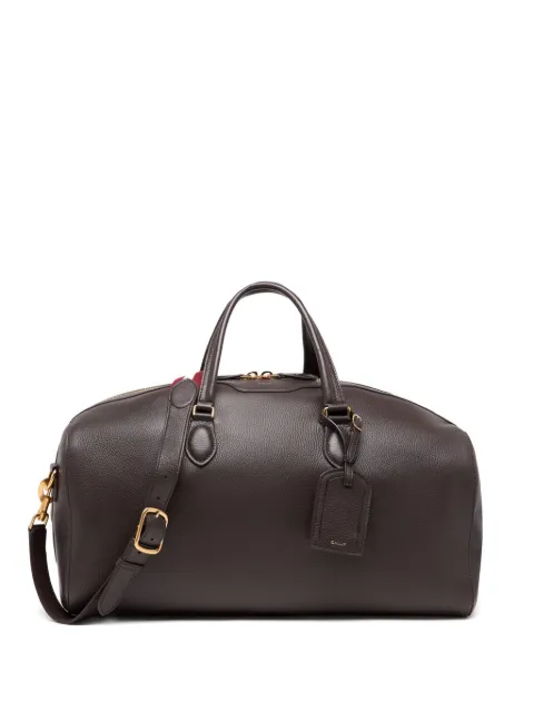 Bally grained leather duffle bag