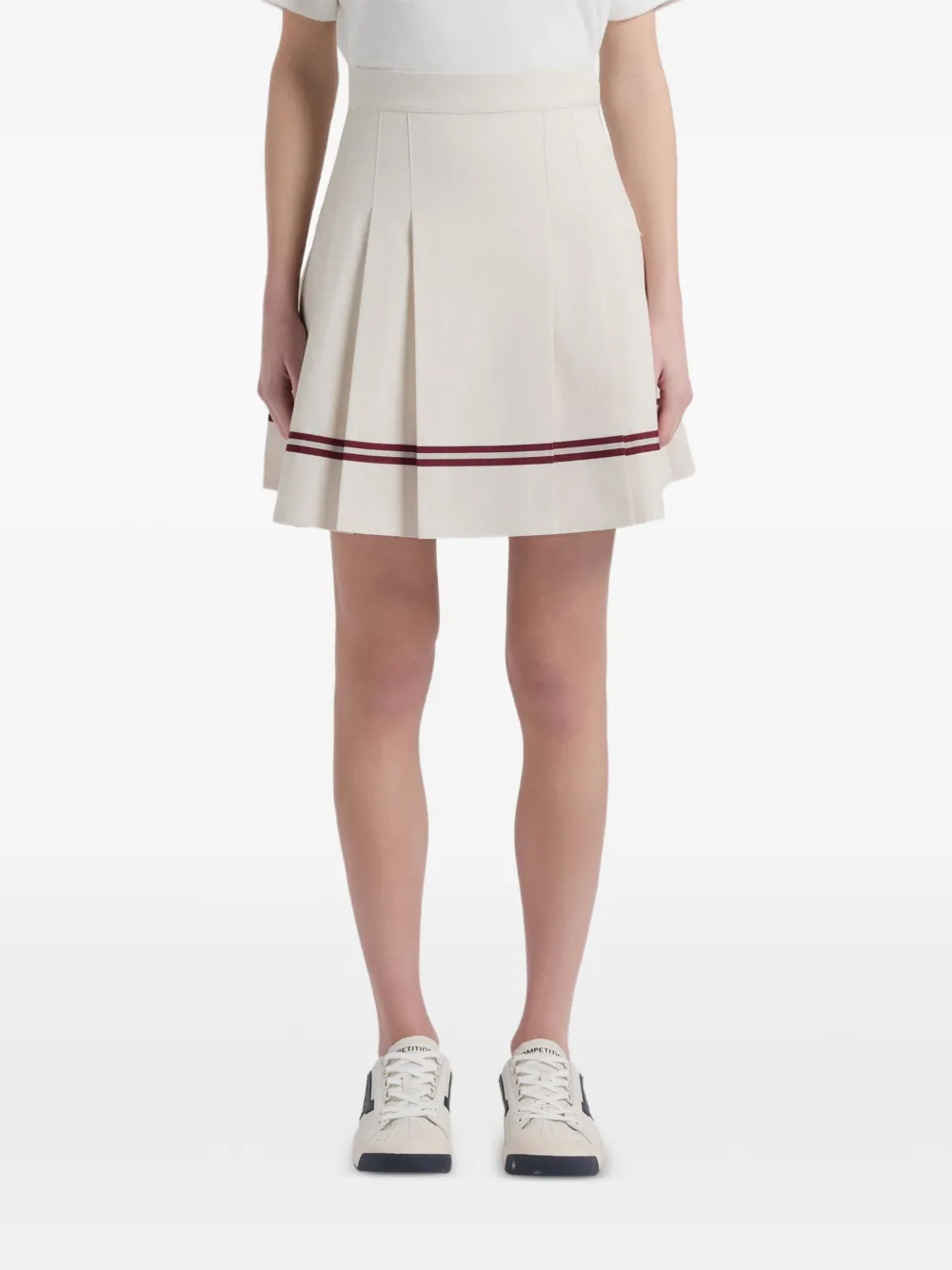 Bally ribbon detail pleated mini skirt - Toni neutri