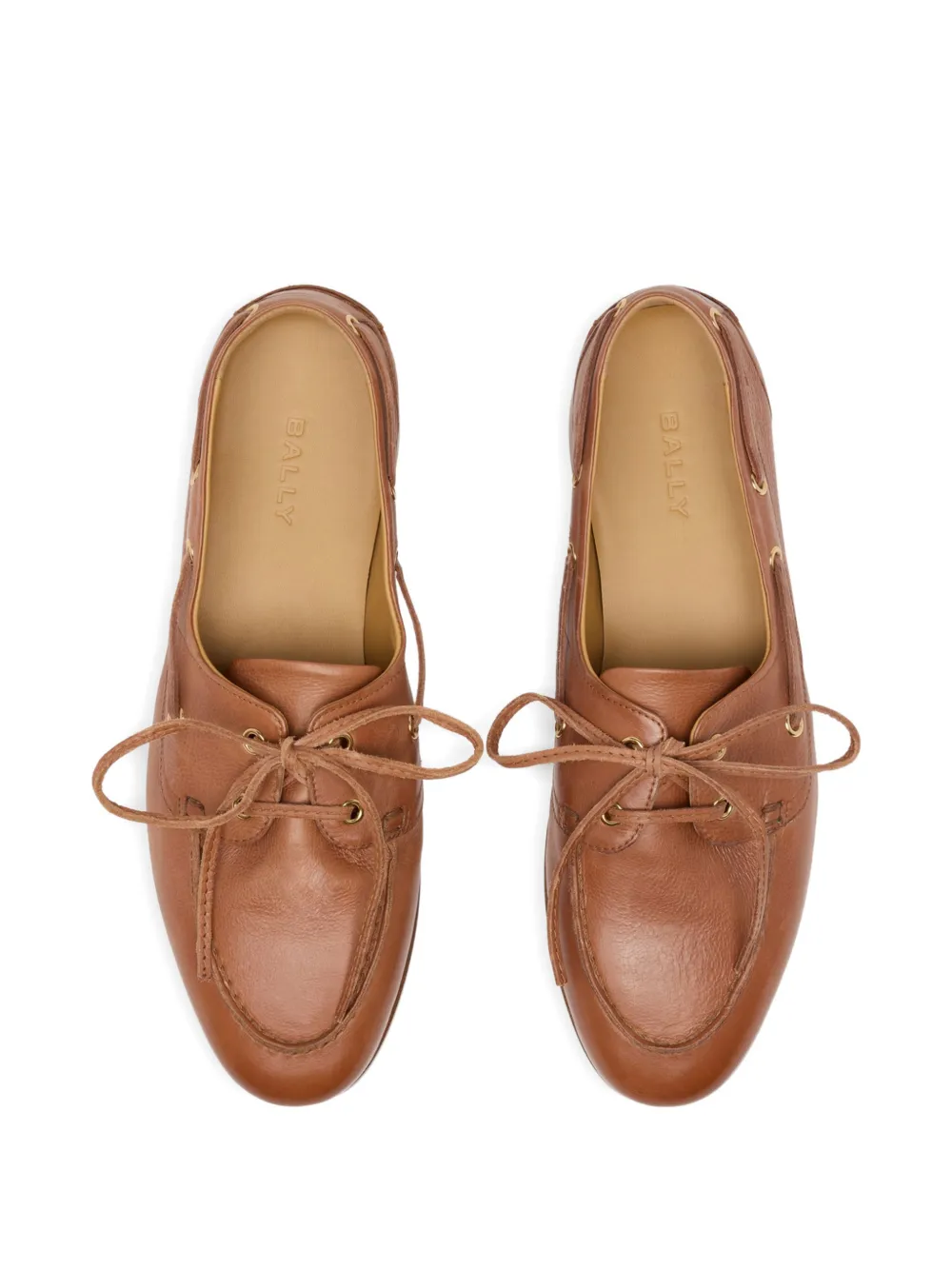 Bally Plume leren loafers met strik Bruin