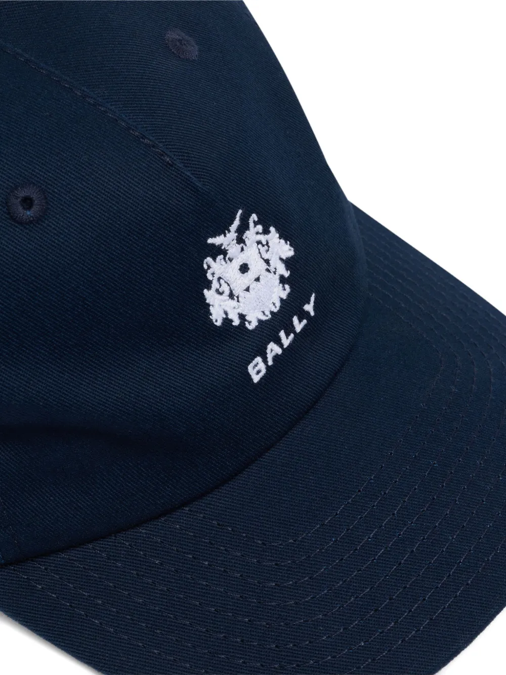  Bally Solid Bally Crest Cap - Blue 