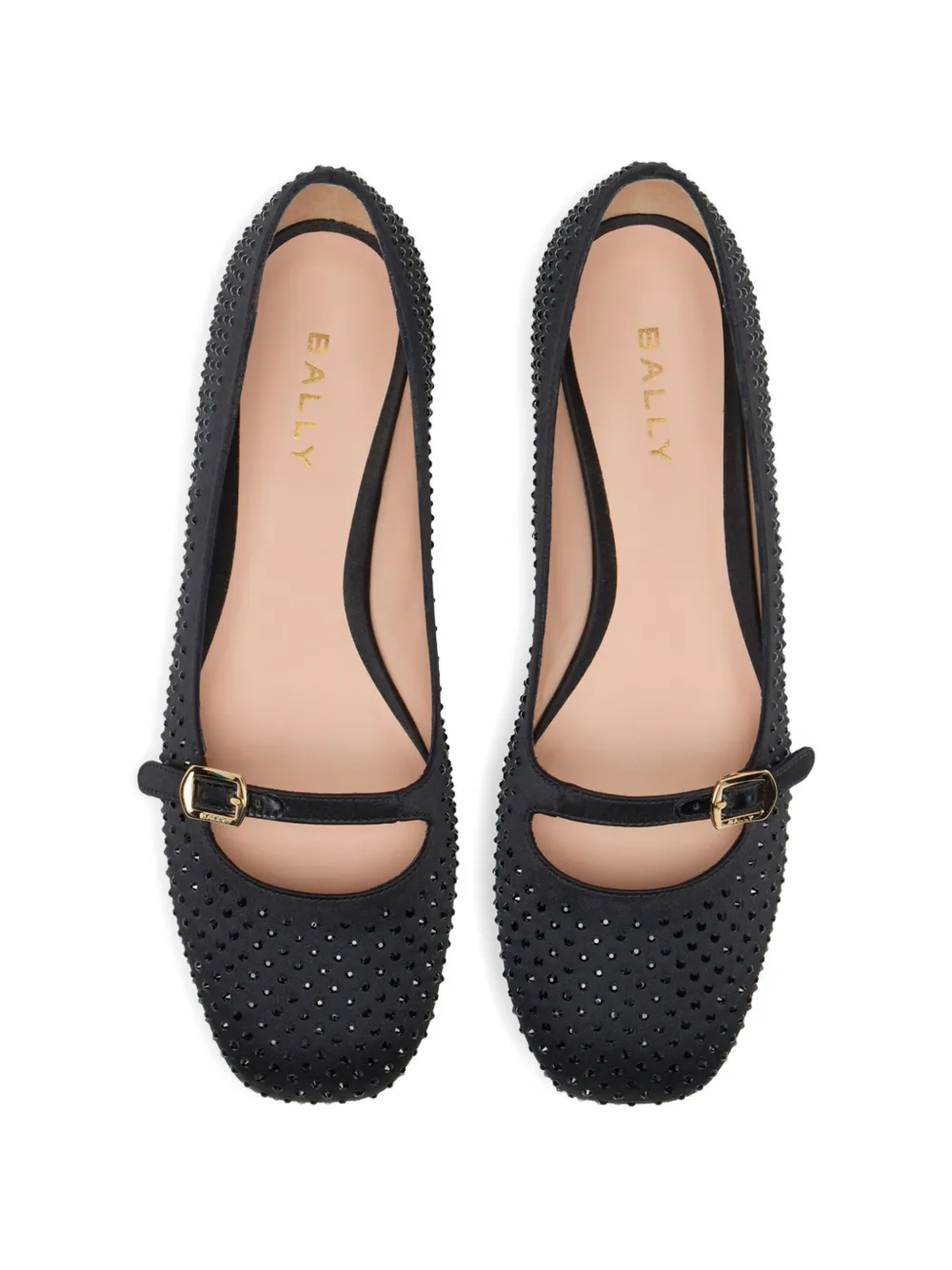 Bally Ballerina's met gespdetail Zwart