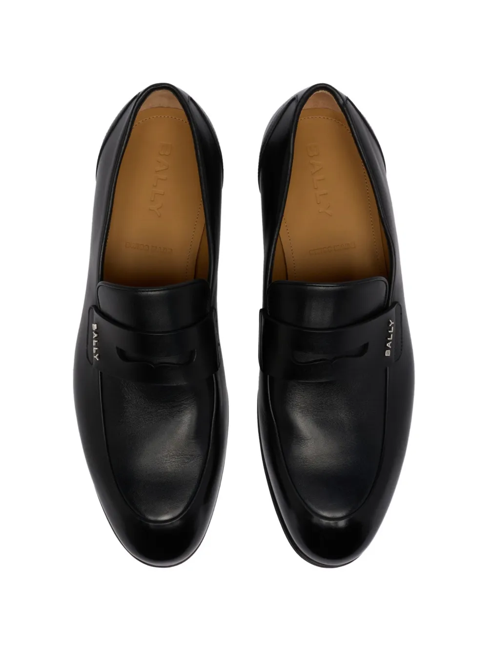 Bally Regent leather loafers Zwart