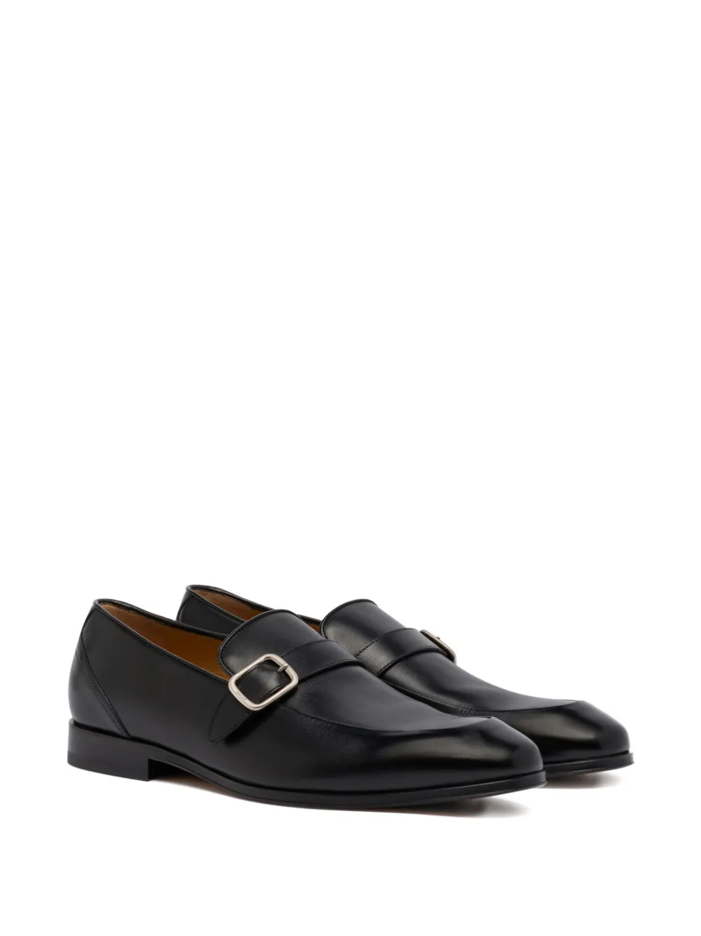 Bally Regent buckle-detail leather loafers Zwart