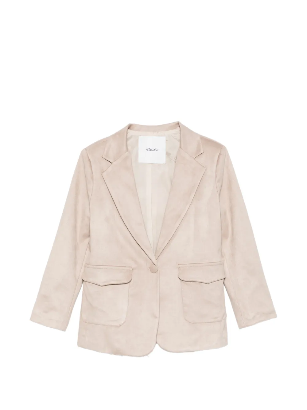 Miss Grant Kids flap-pocket blazer - Toni neutri