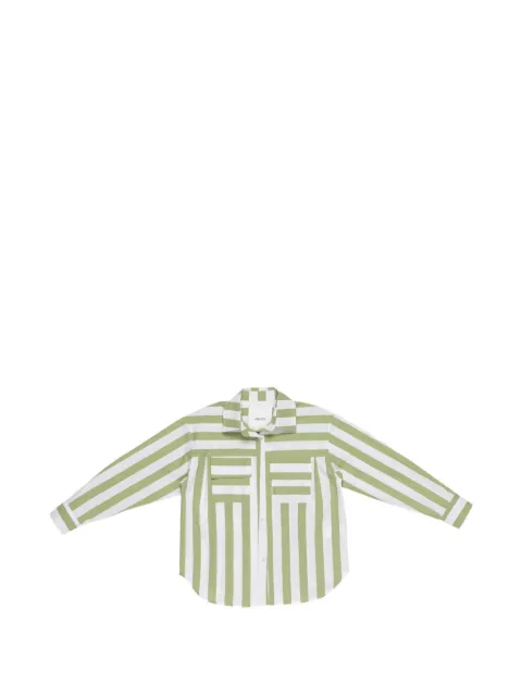 Miss Grant Kids striped pocket shirt