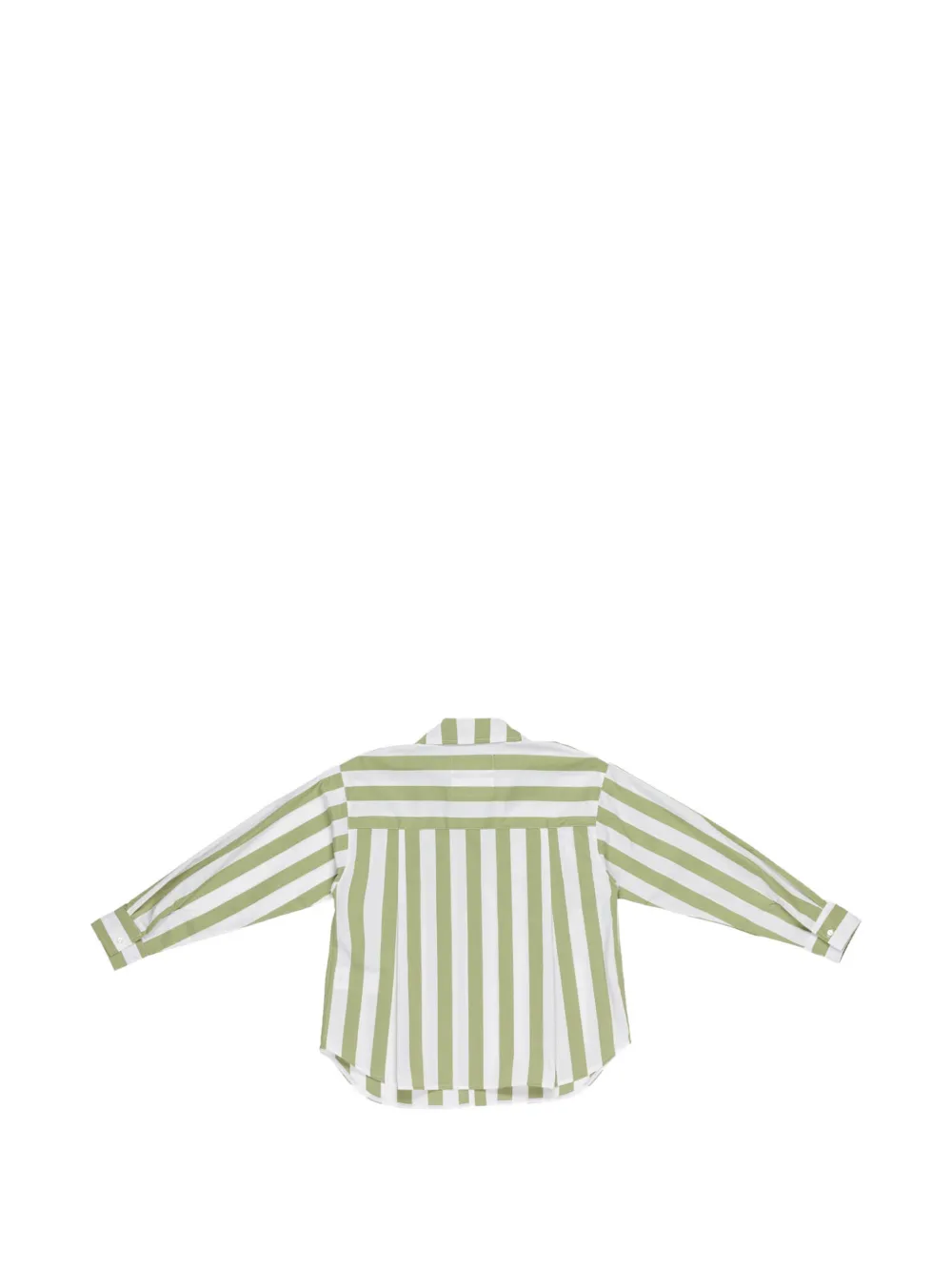 Miss Grant Kids Gestreept shirt met zak Groen