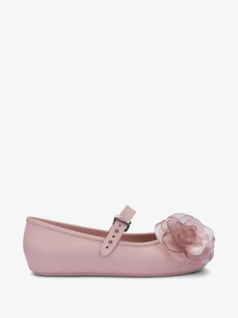 Mini Melissa flats con tira de flor