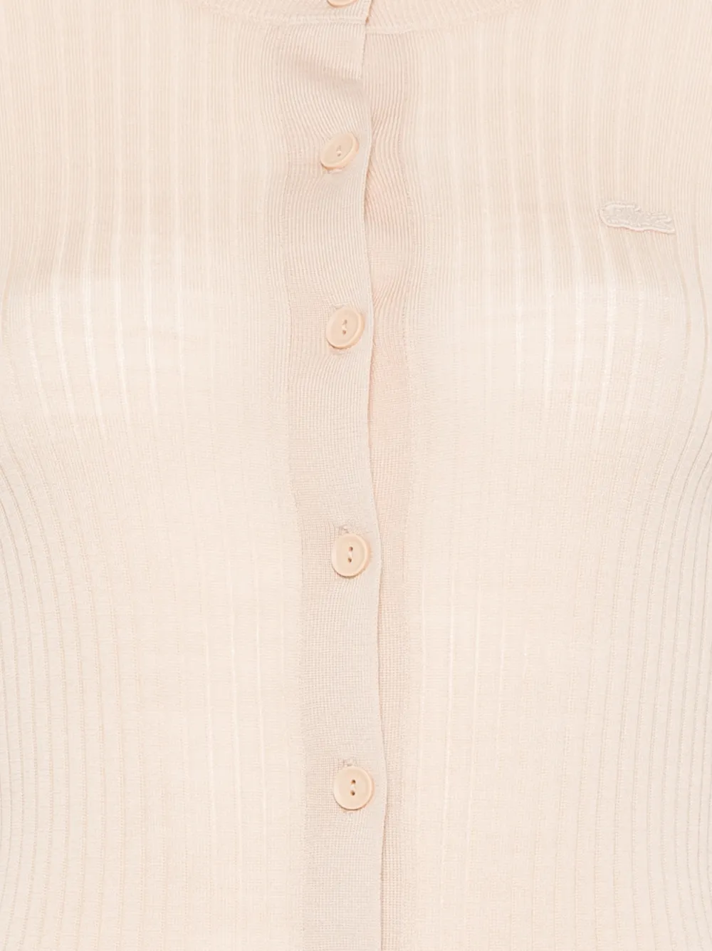 Ribbed Buttoned Cardigan