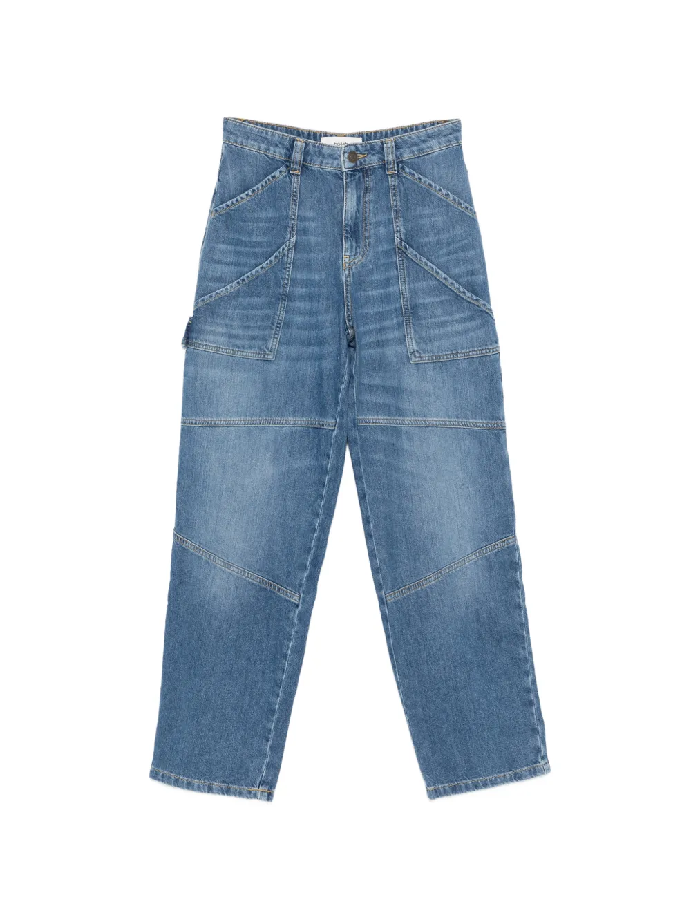 Ba&sh Moyce Button Pocket Jeans In Blue