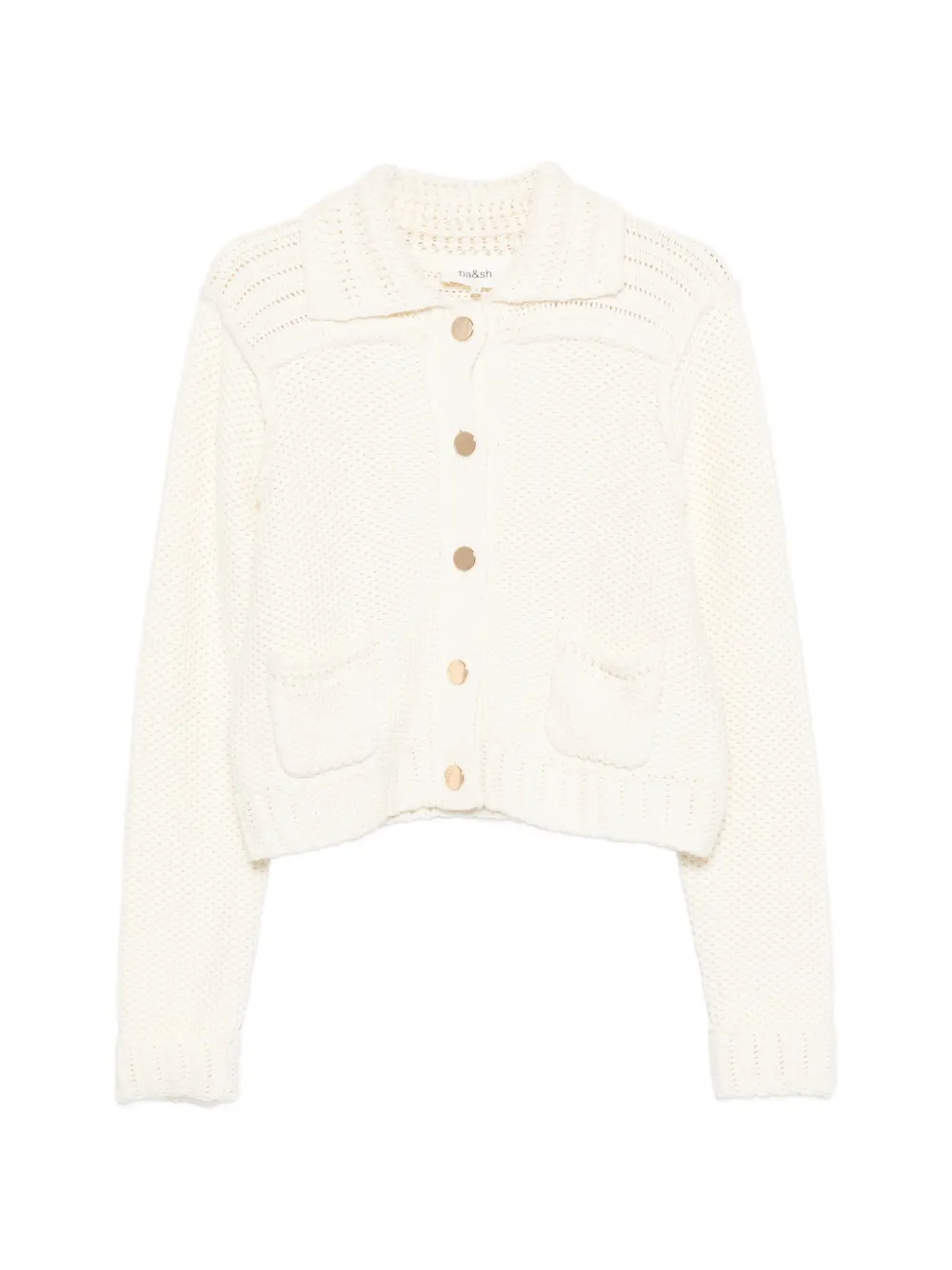 Ba&Sh Federica front-pocket cardigan - Nude