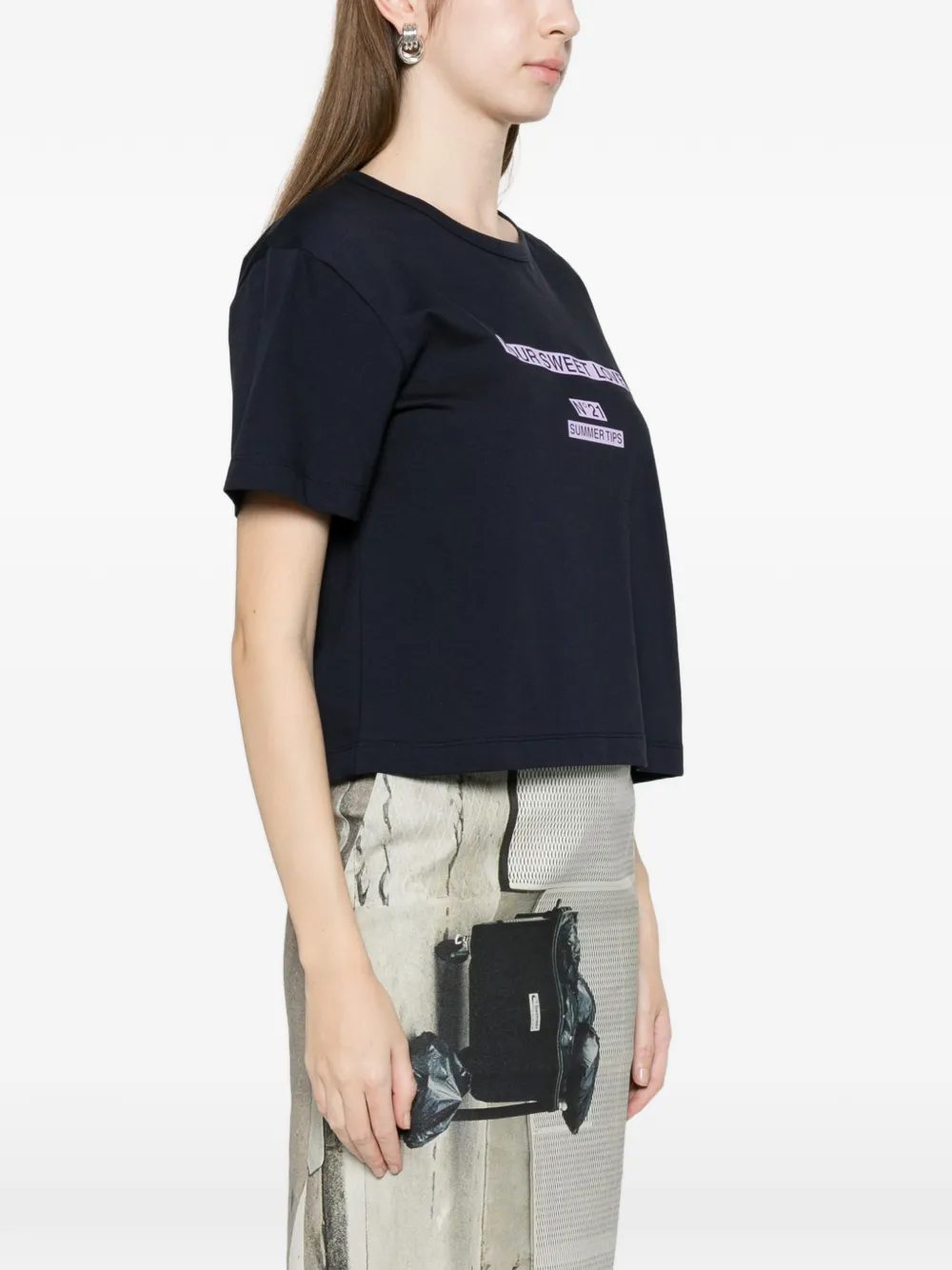 Nº21 Short-sleeve T-shirt - Blue 