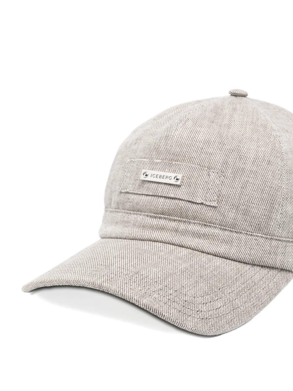  Iceberg Logo-plaque Baseball Cap - Neutrals 