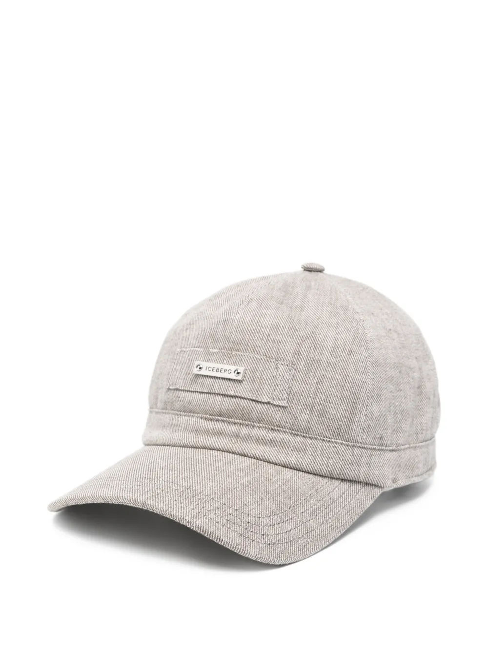 Iceberg Cappello da baseball con placca logo - Toni neutri