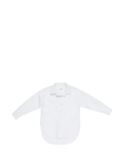 Miss Grant Kids polka-dot button shirt