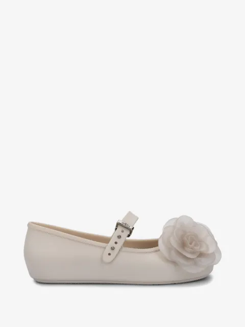 Mini Melissa flower applique ballerinas
