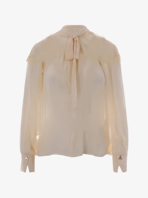 Patrizia Pepe blusa con moño en el cuello