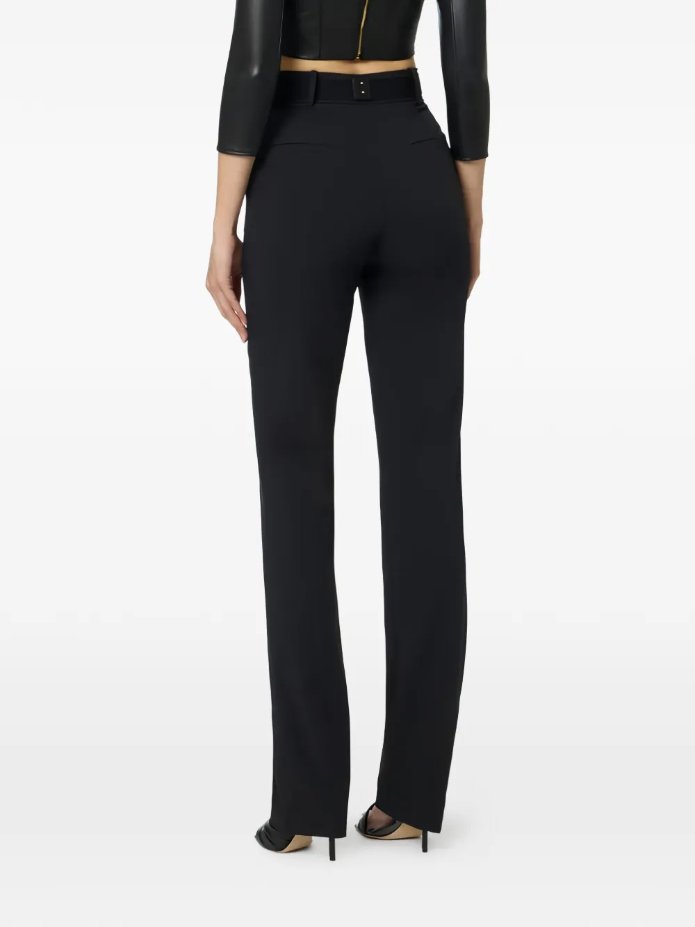 Elisabetta Franchi Broek met ceintuur Zwart
