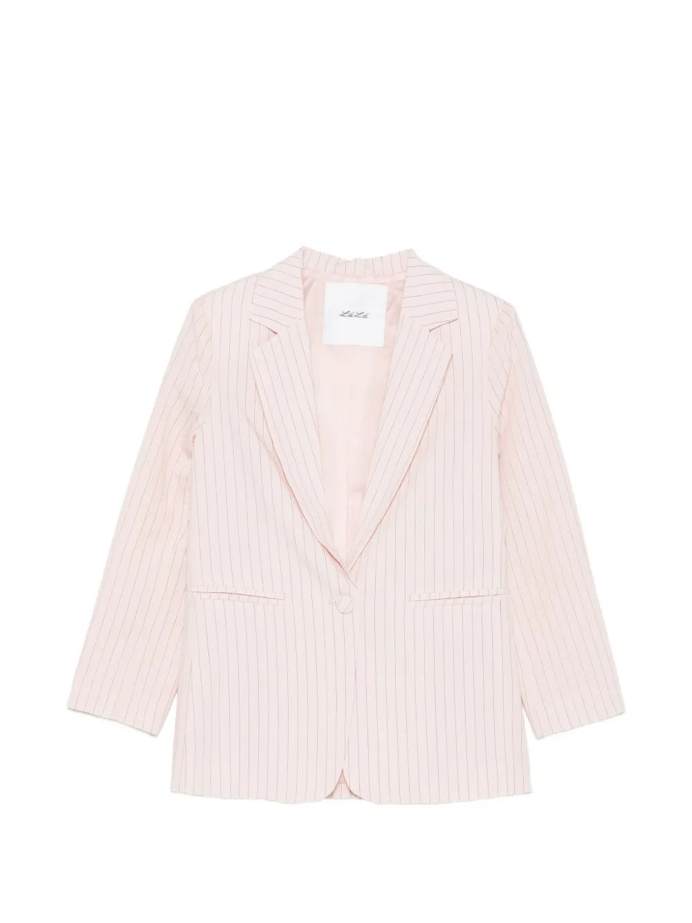 Miss Grant Kids pinstripe-pattern blazer - Rosa