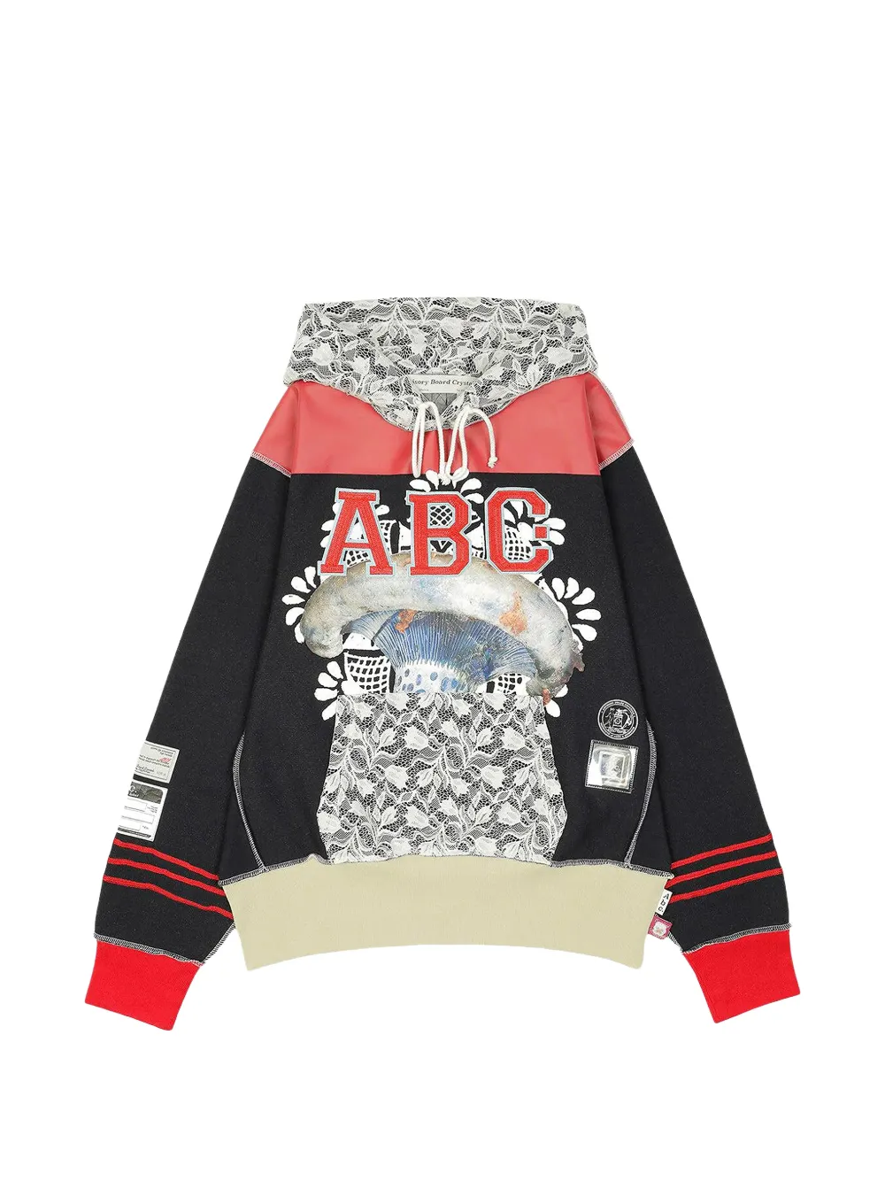 Advisory Board Crystals appliquéd hoodie - Nero