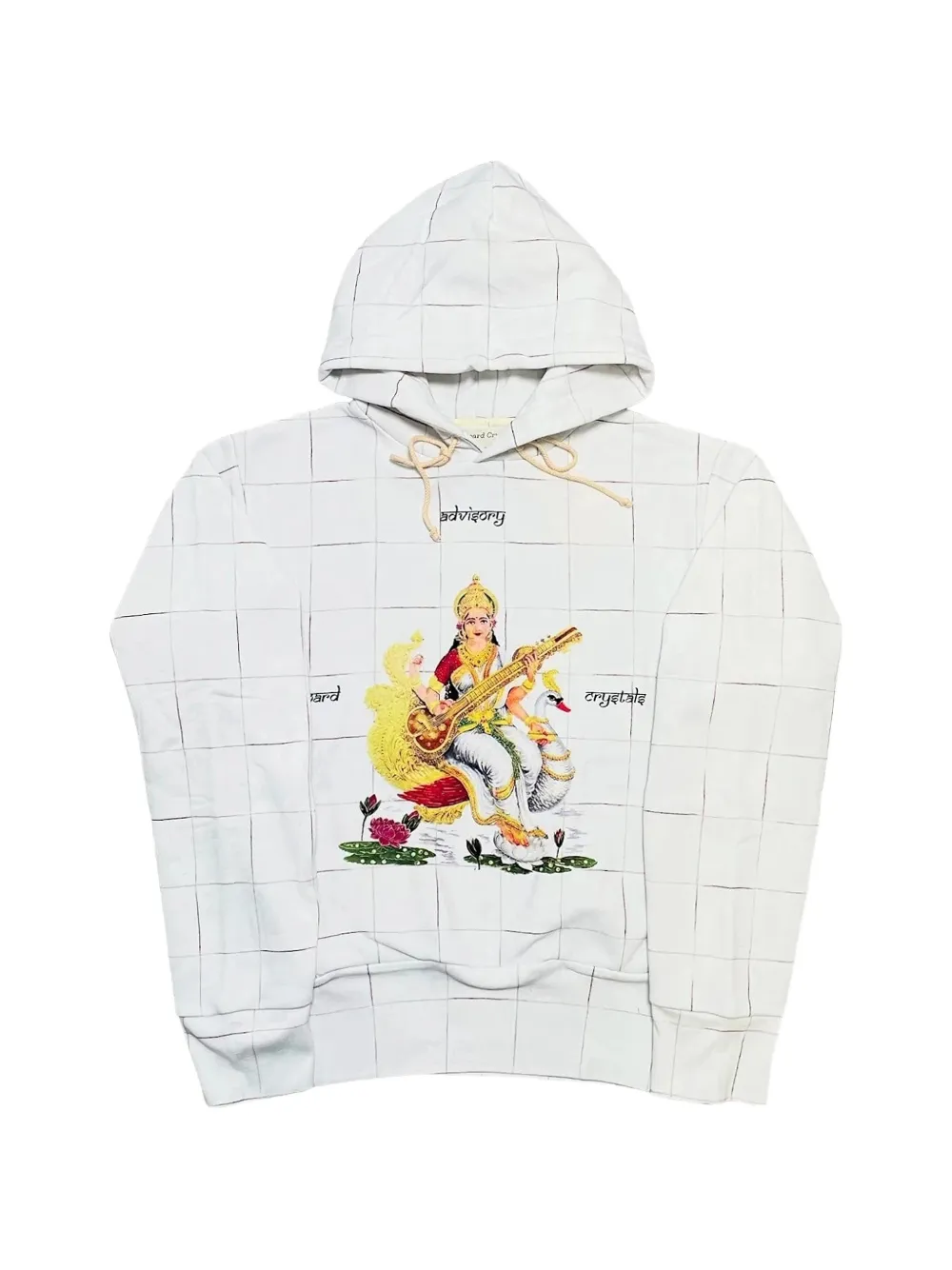 Advisory Board Crystals long-sleeves hoodie - White