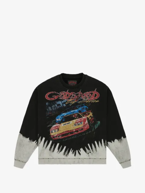 GODSPEED T.T.W. bleached wash sweatshirt