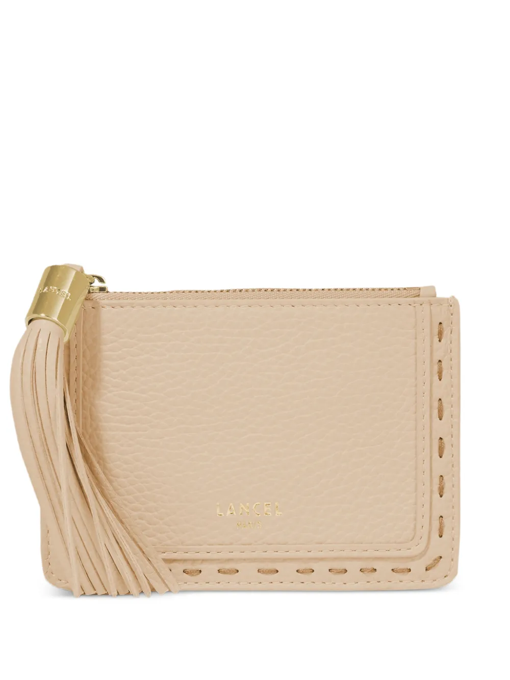 Lancel Premier Flirt zipped card holder - Toni neutri