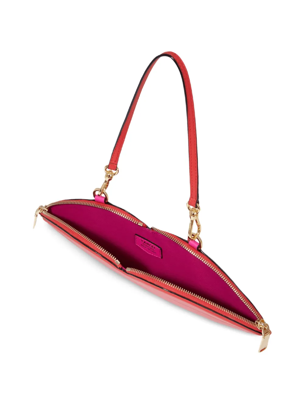 Lancel Origami clutch Rood