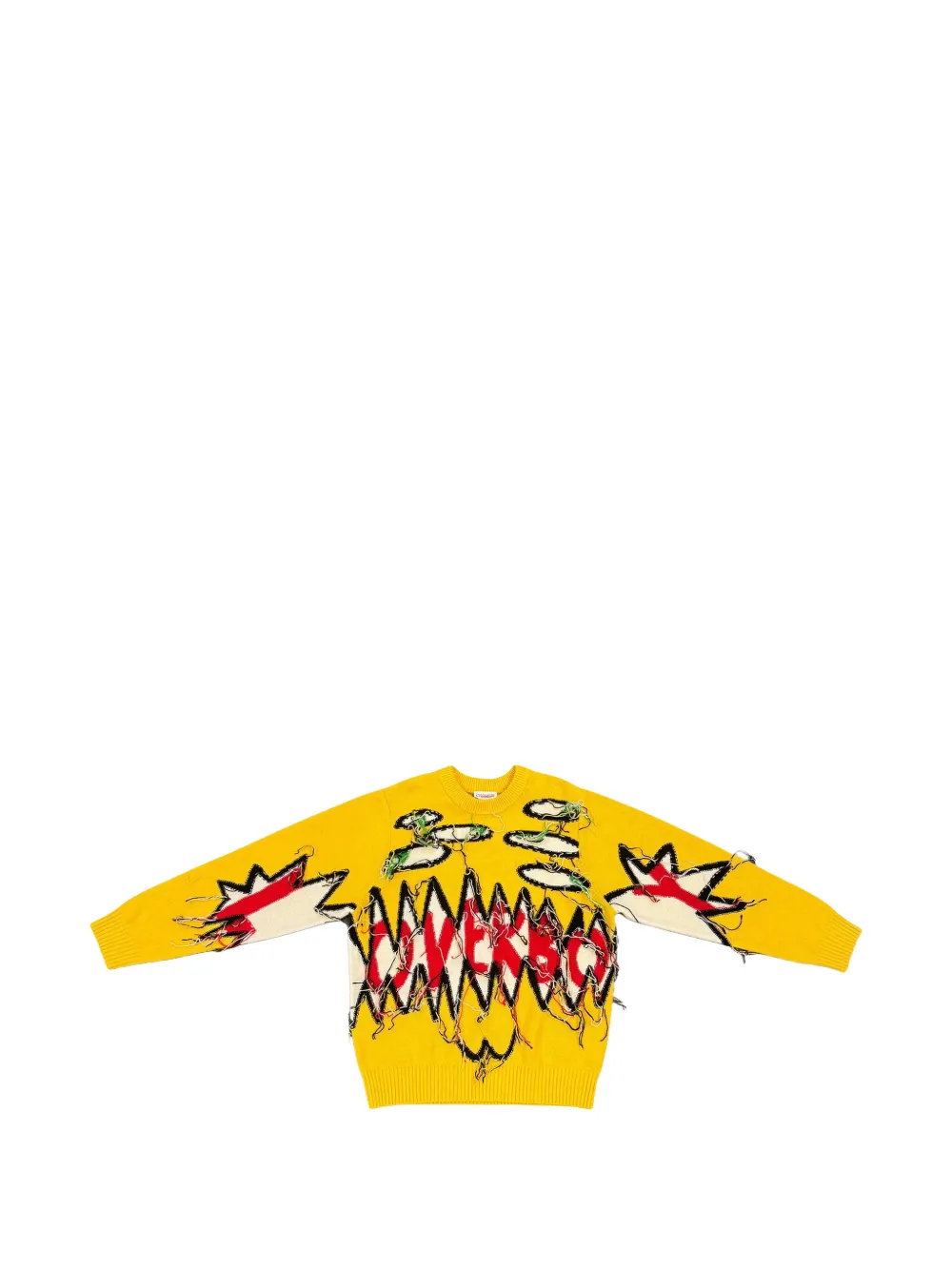 Charles Jeffrey Loverboy Guddle logo-detail sweater - Giallo
