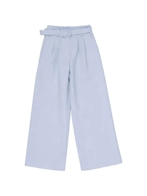 Miss Grant Kids belted pleated trousers