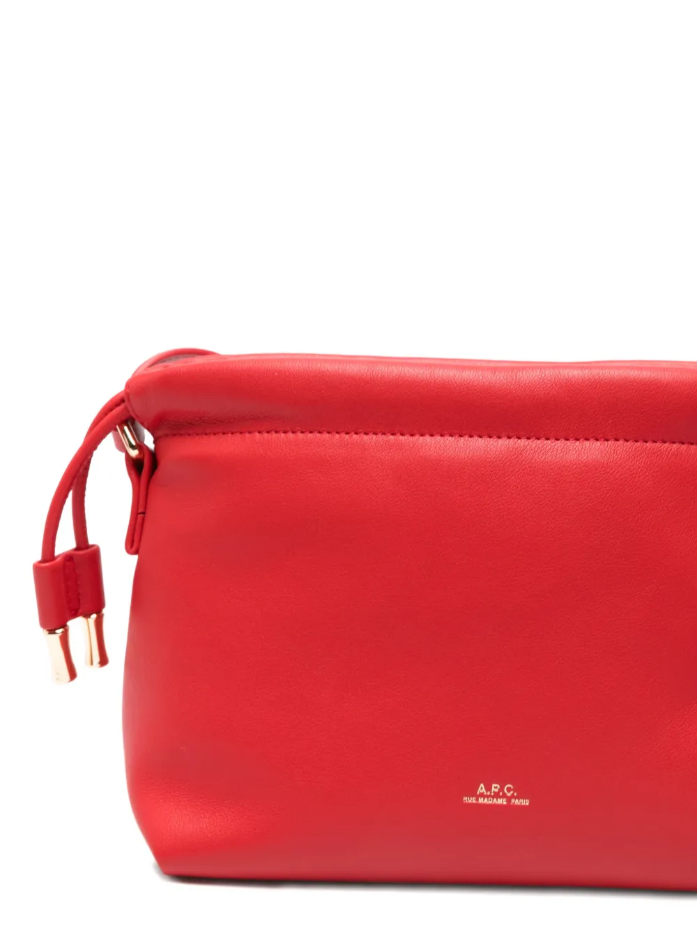A.P.C. Kleine crossbodytas met logodetail Rood