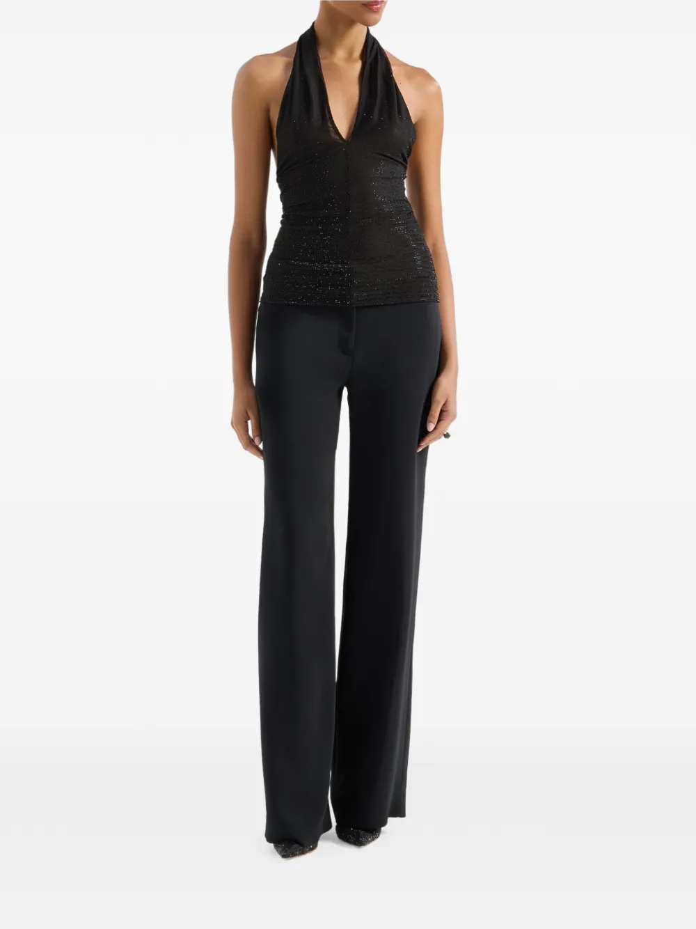 Genny Tanktop met V-hals Zwart