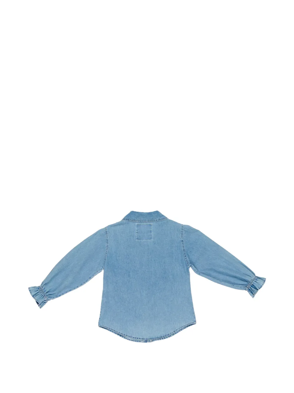 Miss Grant Kids Spijkershirt met ruches Blauw