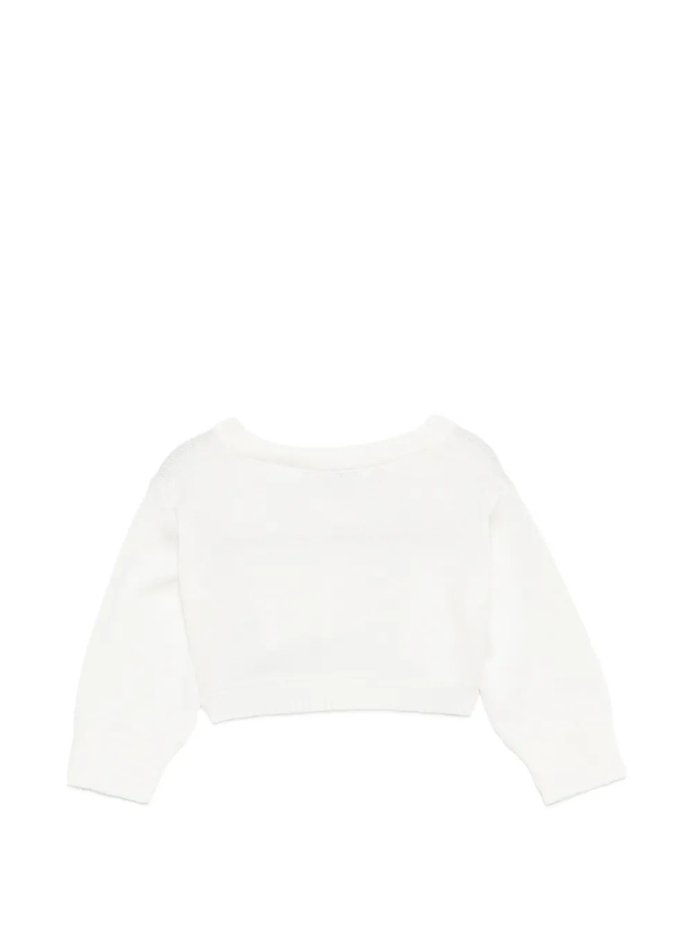 Colorichiari Top met knopen van stras Beige