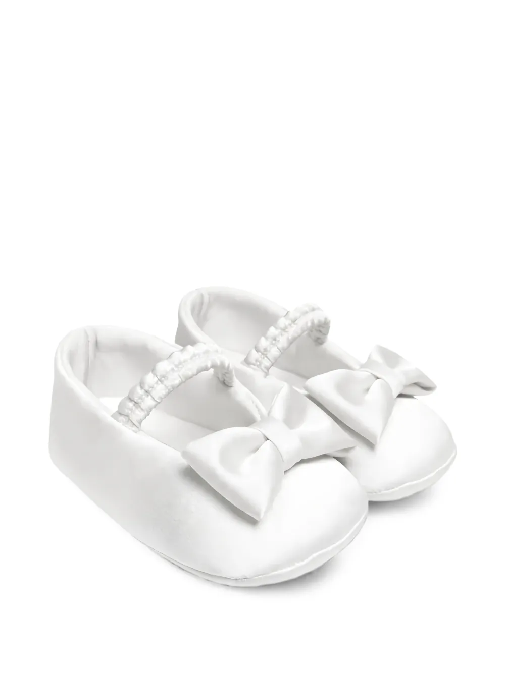 Colorichiari bow-detail crib shoes - Bianco