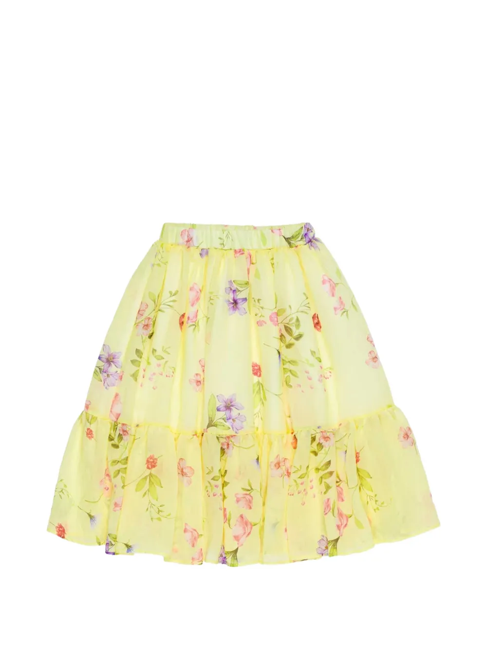 Miss Grant Kids floral skirt - Giallo