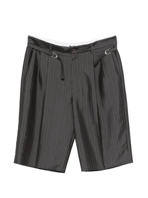 Magliano pinstripe buckled-tabs shorts