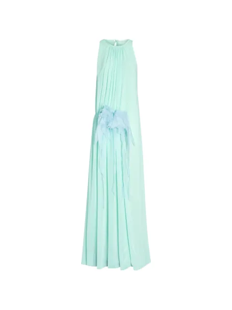 Genny gathered floral maxi dress