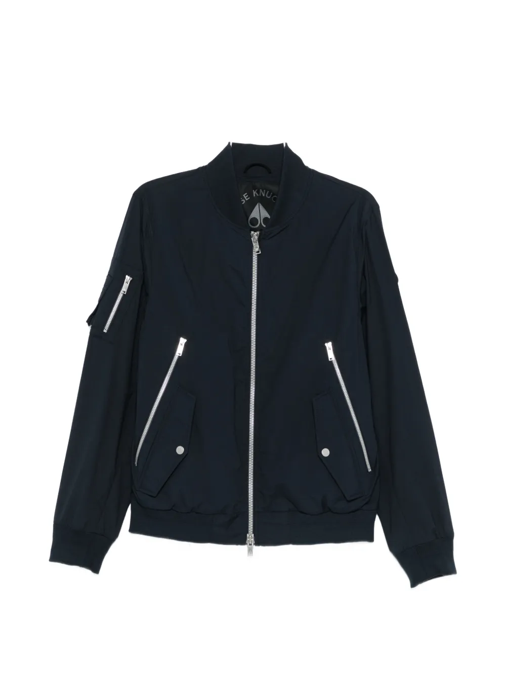 Moose Knuckles zip-pocket bomber jacket - Blu