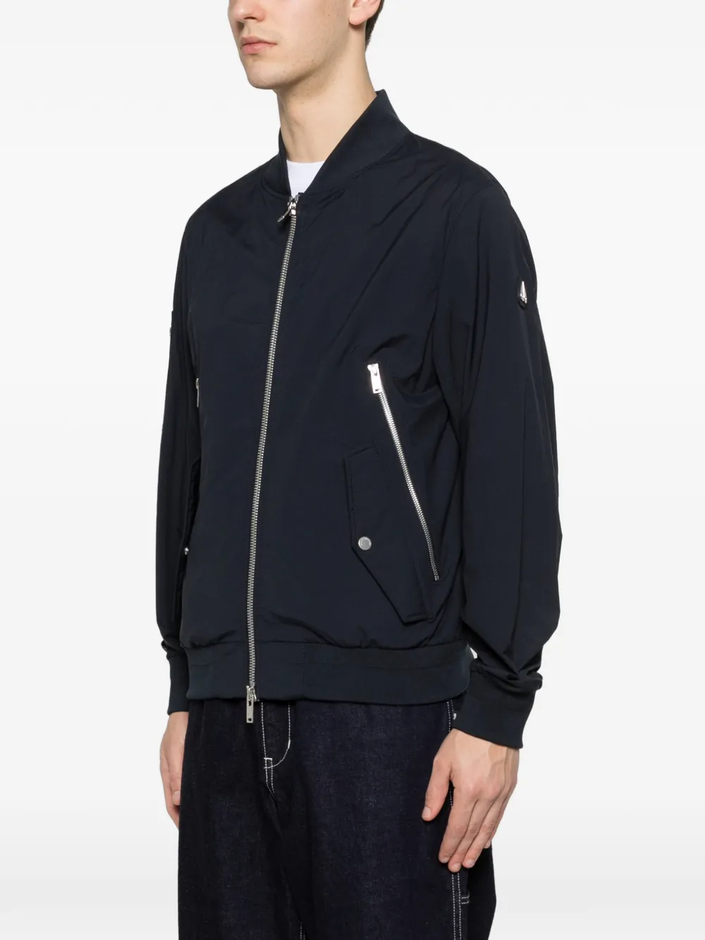  Moose Knuckles Zip-pocket Bomber Jacket - Blue 
