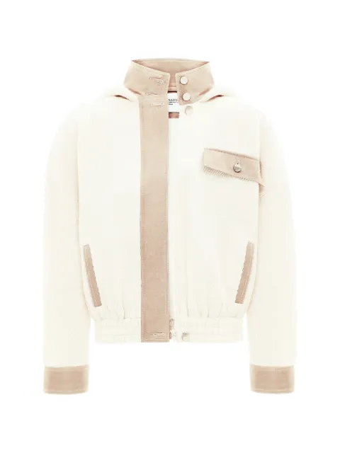 ANNAFOXY Nuage Du Matin hooded bomber jacket