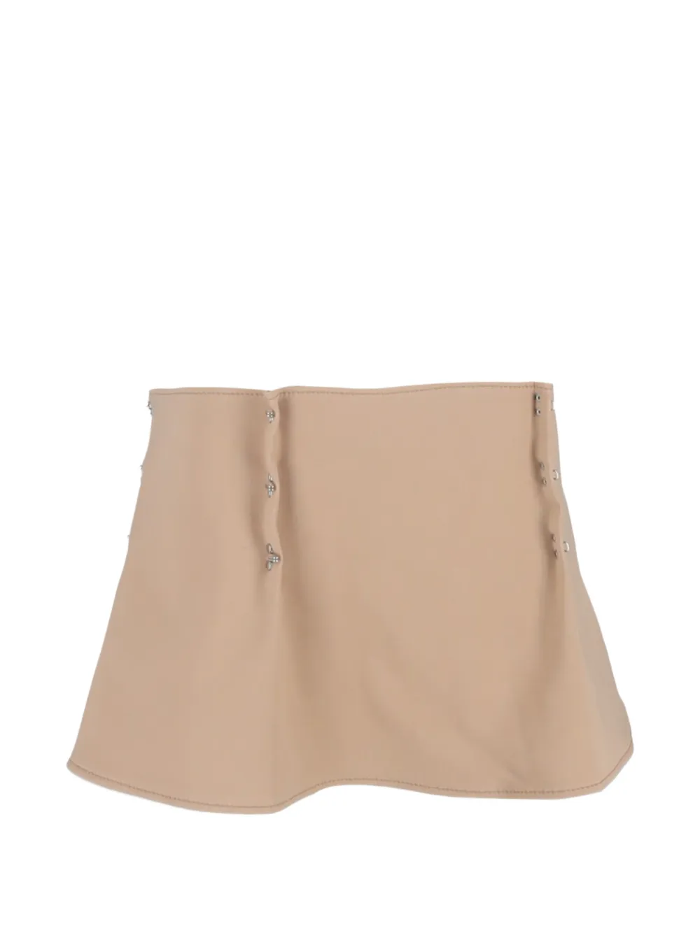  Dion Lee Hook-fastening Mini Skirt - Neutrals 