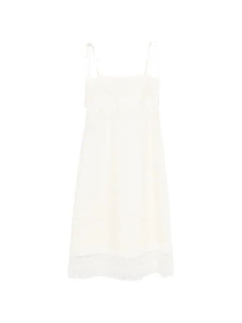 Valentino Garavani lace-trim midi dress