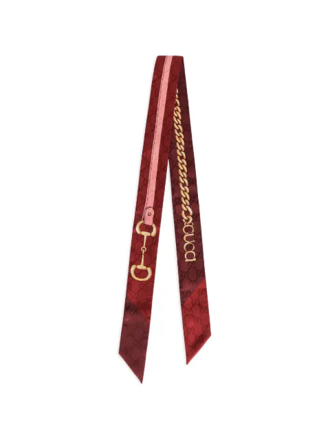 Gucci printed silk scarf