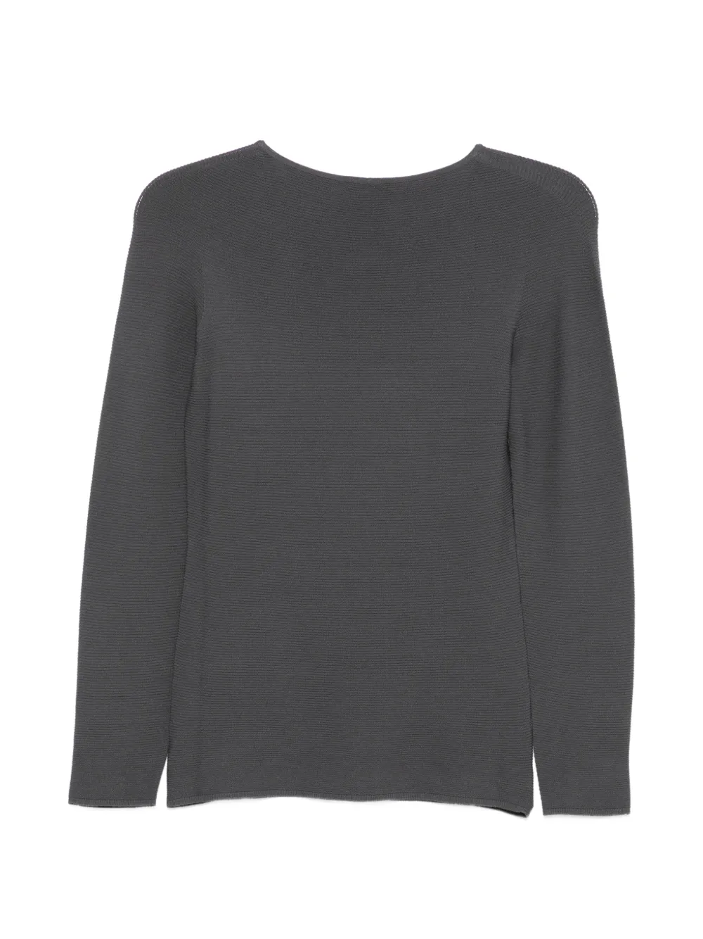 Giorgio Armani Geribbelde trui Grijs